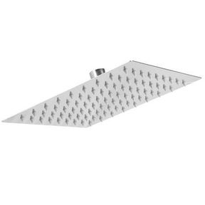 Herqona 20x20cm Square Rainfall High-Pressure Shower Head|