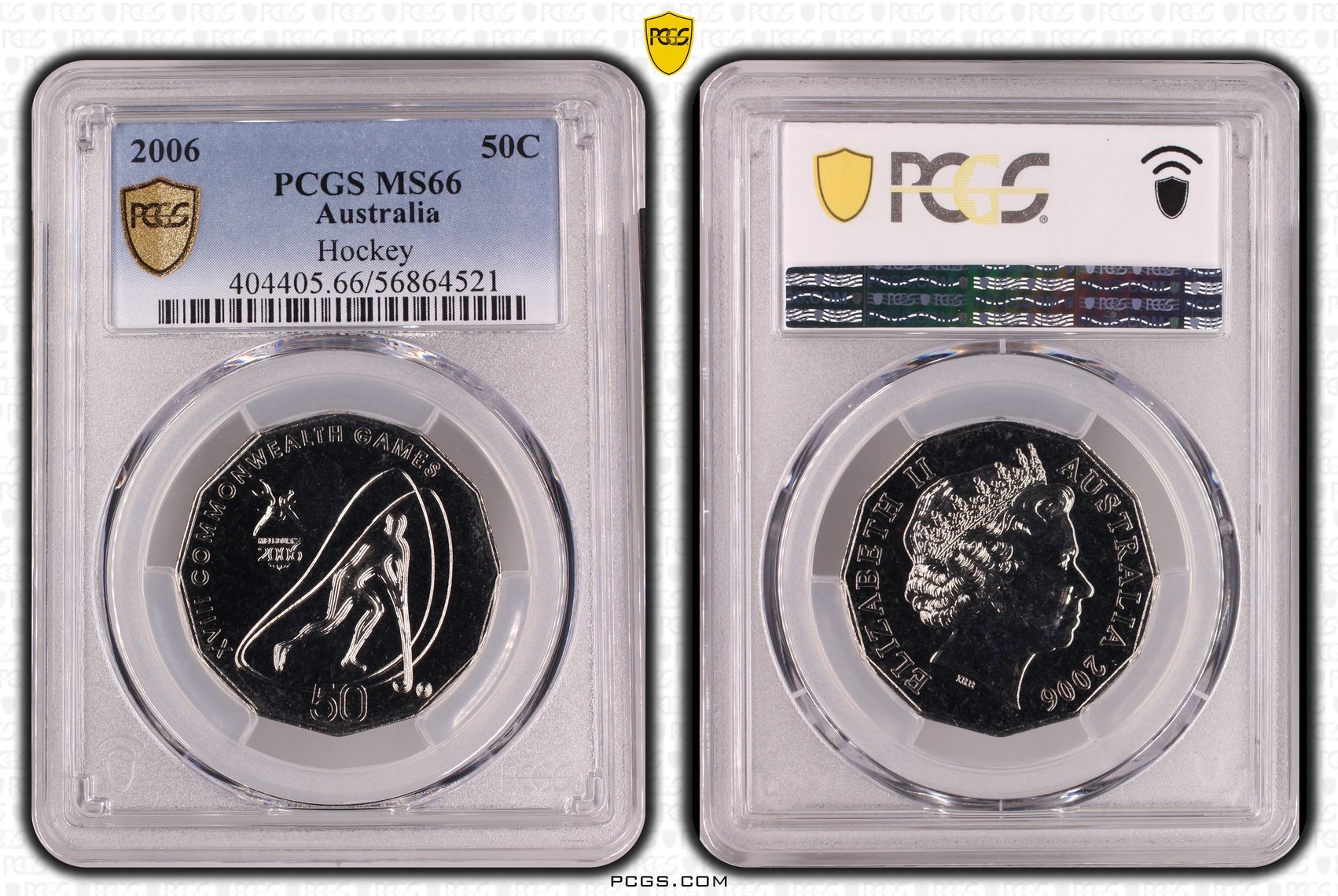 241 · Hockey, Fifty Cent, 2006,  MS66