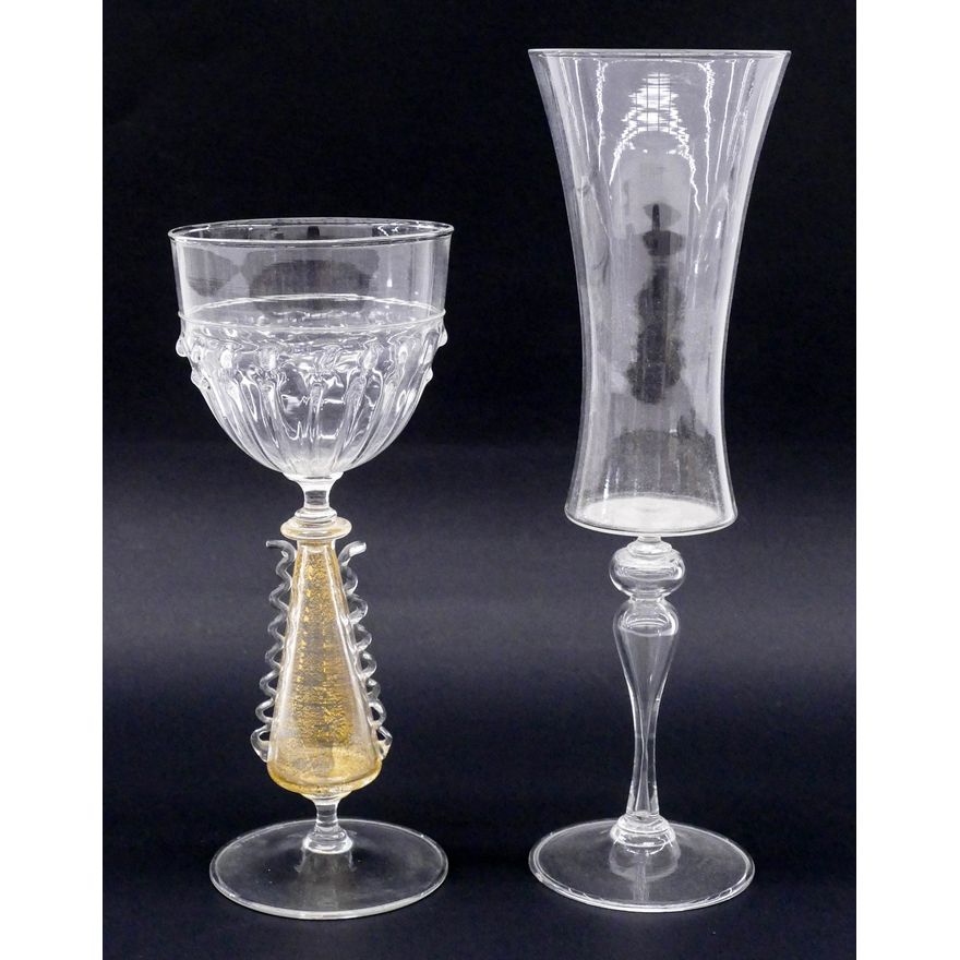 2pc James Mongrain and Dante Marioni Goblets