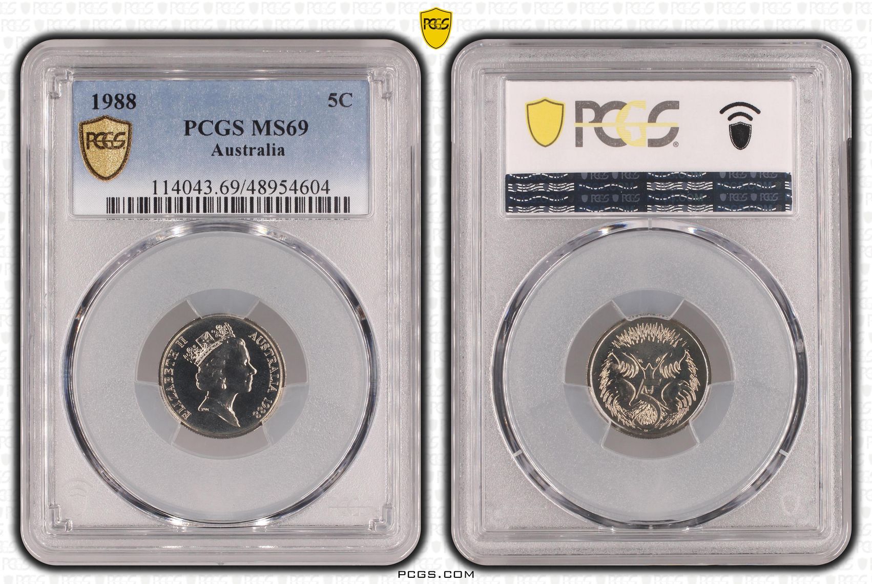 Five Cent, 1988, PCGS MS69