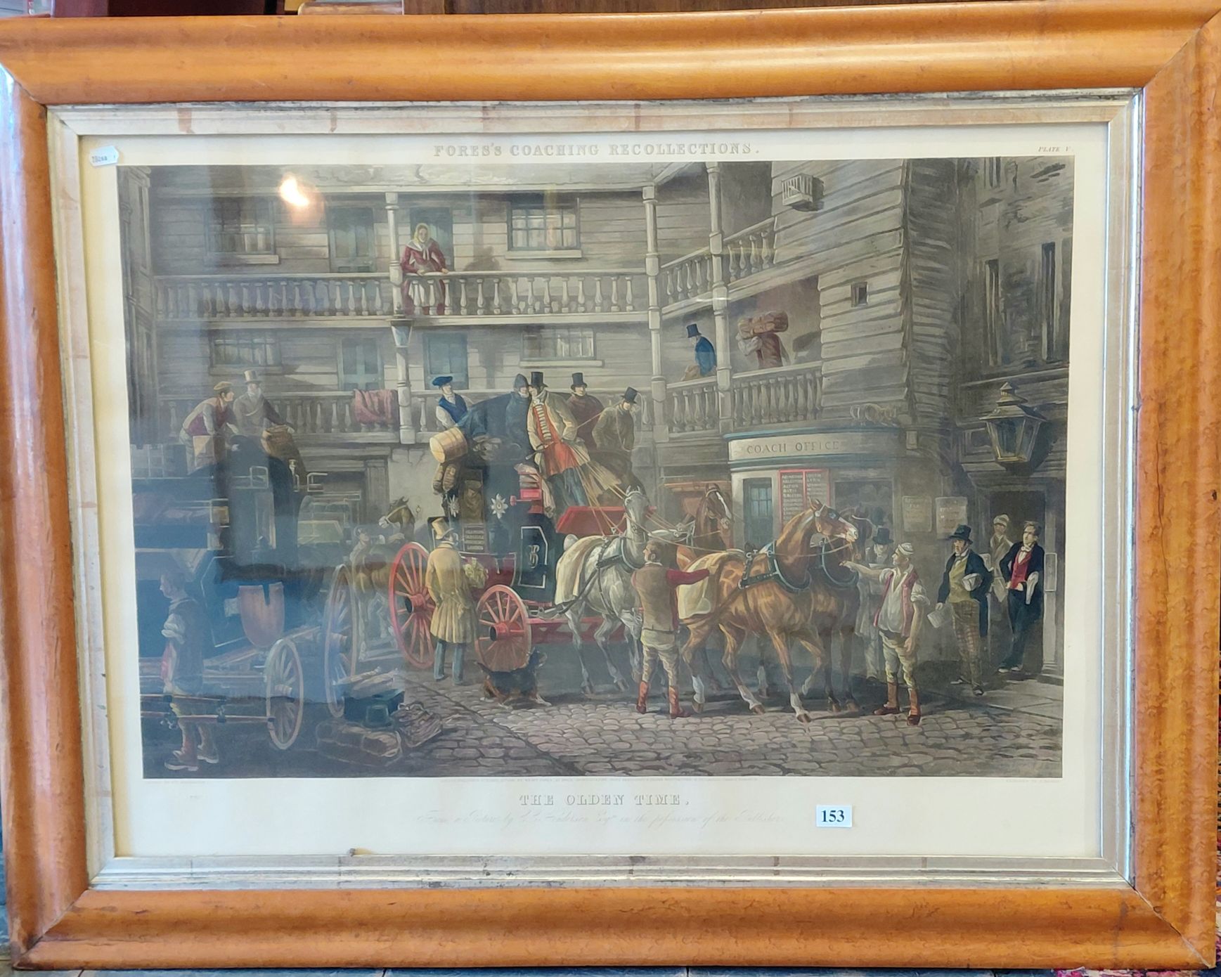153 · BIRD'S EYE MAPLE FRAMED PRINT