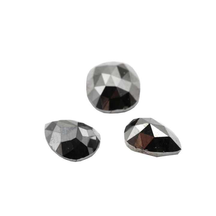 3.2ct Rose Cut Black Diamonds