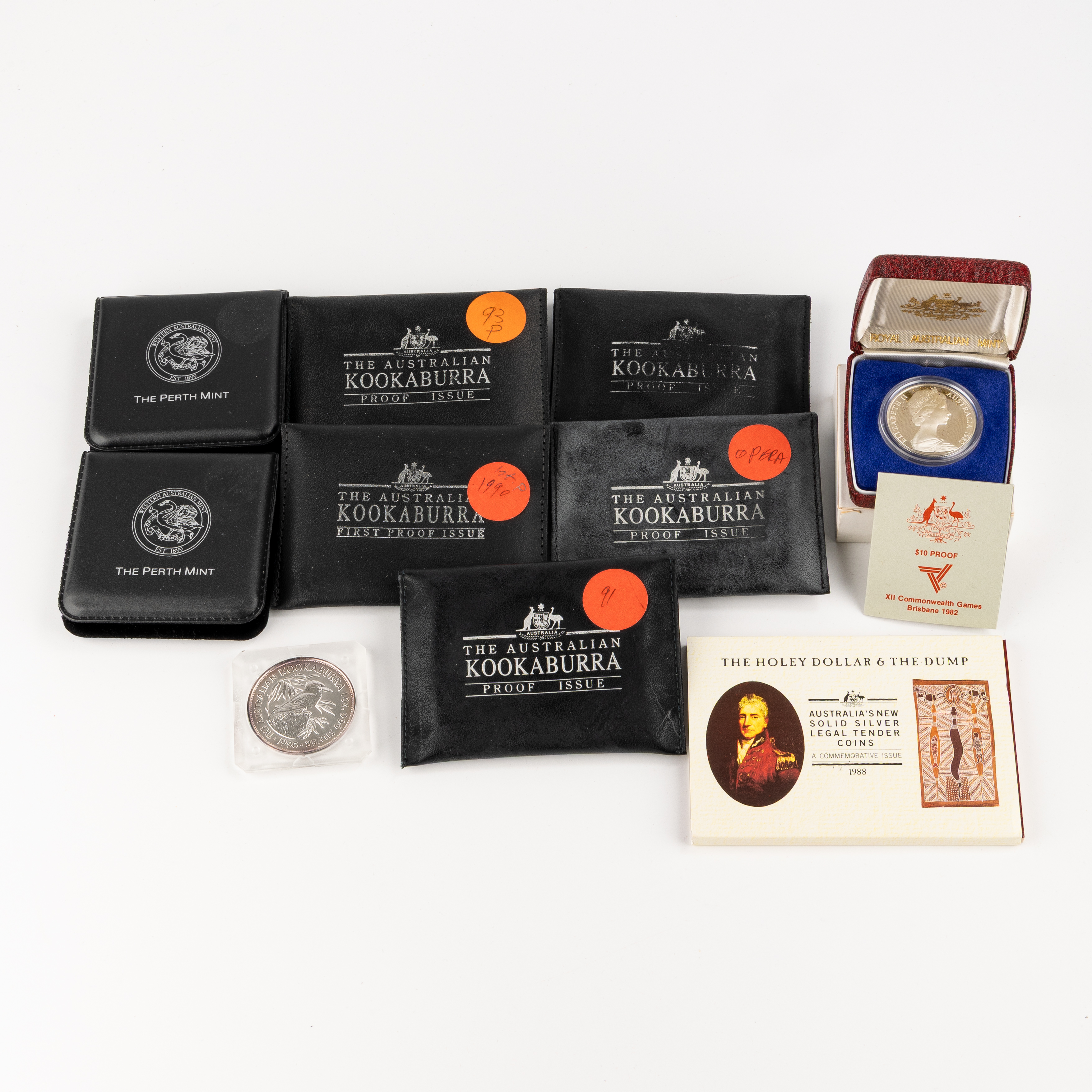 Elizabeth II, RAM / Perth Mint - Various, Twenty Five Cents - Ten Dollars, 1982 - 1994, UNC - FDC