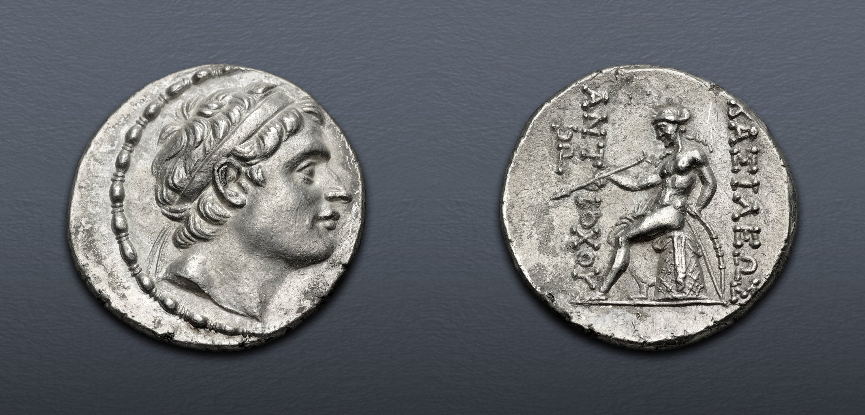 SELEUKID EMPIRE. Antiochos III ‘the Great’. 222-187 BC. AR Tetradrachm ...