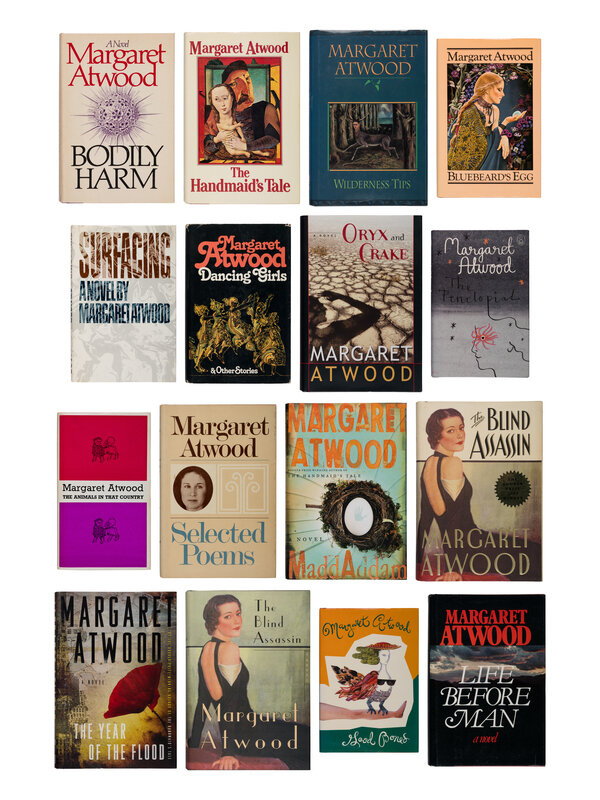 ATWOOD, Margaret. A group of 17 FIRST EDITIONS, MANY SIGNED, comprising: 
