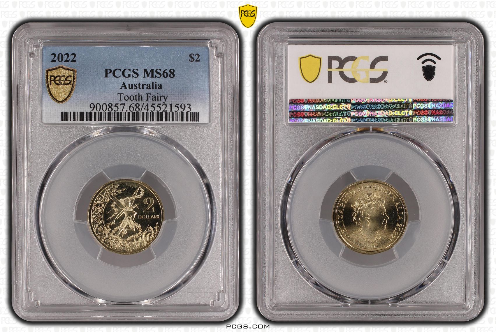 Tooth Fairy, Two Dollar, 2022, PCGS MS68