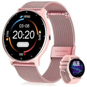 Smart Watch for Women Magnetic Stainless Steel Pink | DEFECTIVE
