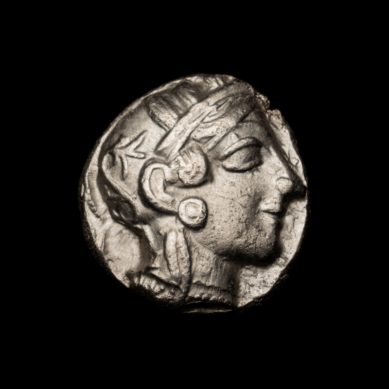 [ANCIENT] ATTICA. Athens (c. 450 BC). Ar Tetradrachm (17 g)
