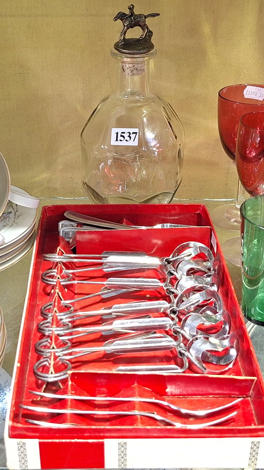 Letang And Remy Escargot Set And Decanter