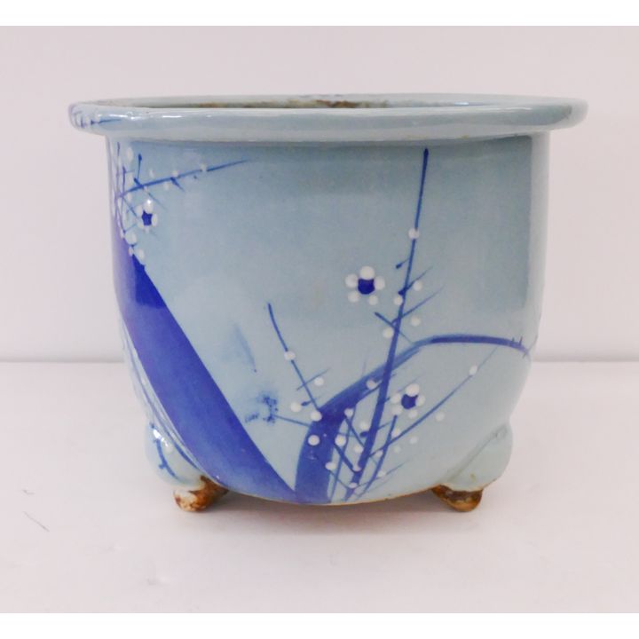 Old Japanese Slip Decorated Porcelain Planter- 9x12''