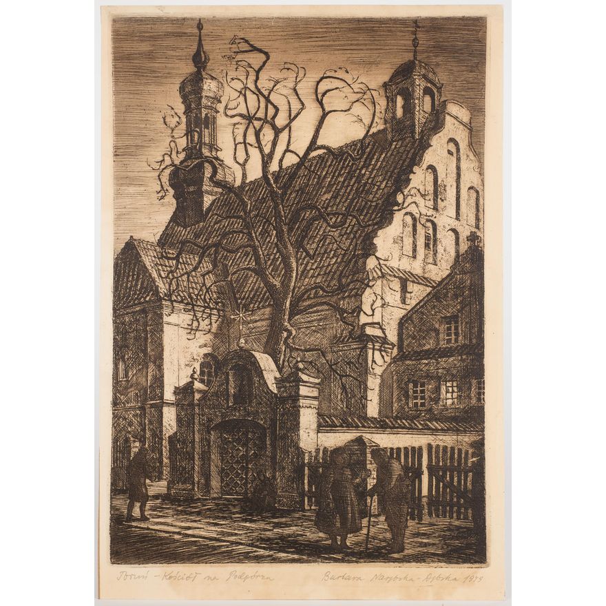 Barbara Narębska-Dębska | Toruń - Kosciół na Podgórzu, 1949 r.