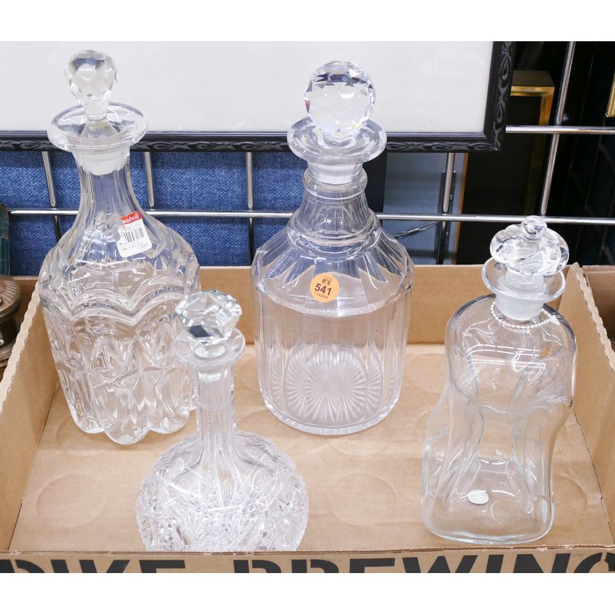 Box Cut Glass Decanters
