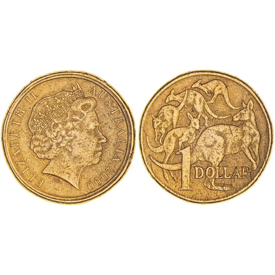 Elizabeth II, One Dollar, 2000,  Fine