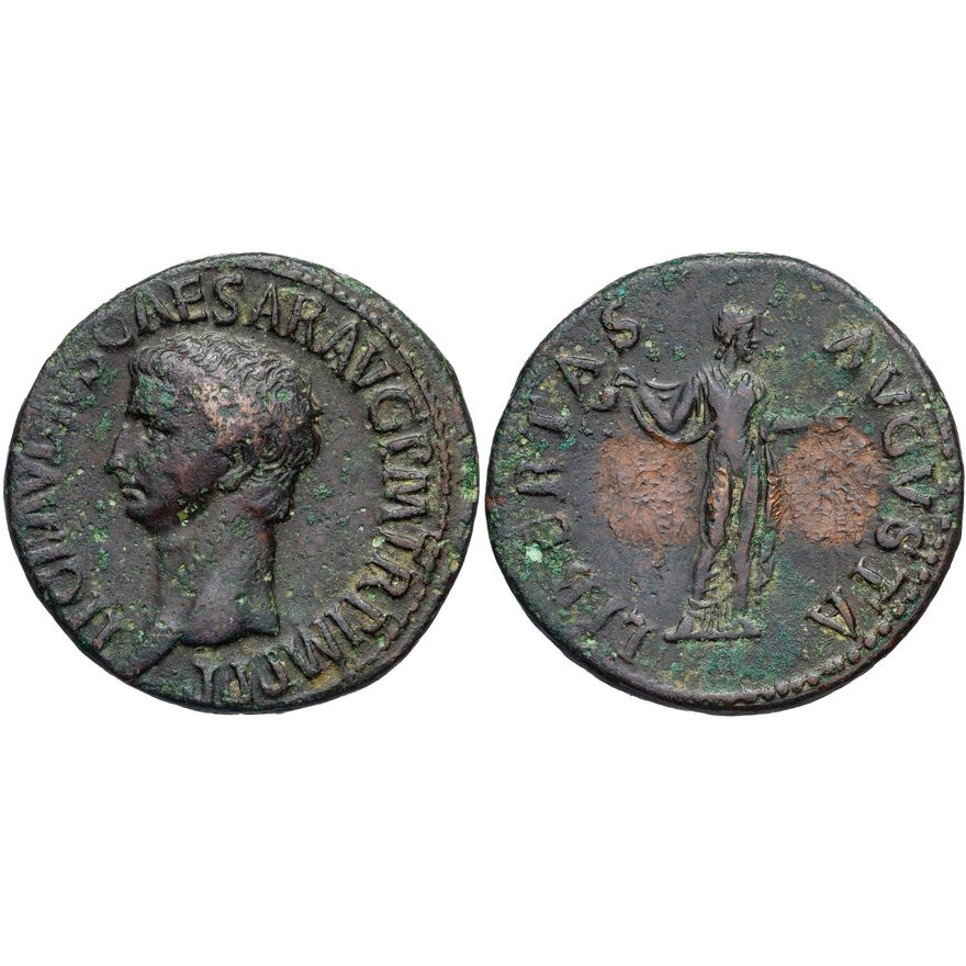 Roman Empire, Rome Mint, As, c. 42-43 AD,  VF