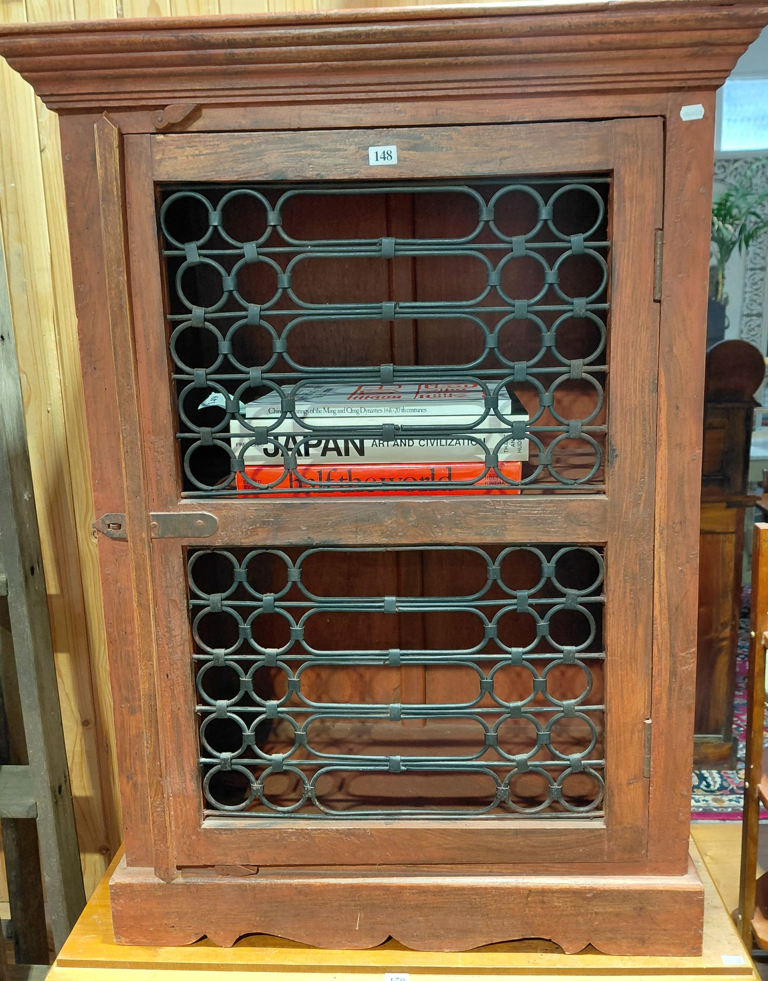 148 · RUSTIC TIMBER CABINET