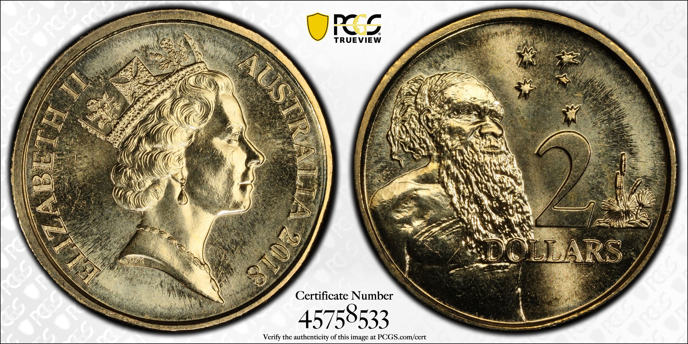 3rd Portrait 30th Ann. $2 Coin, Two Dollar, 2018, PCGS MS67