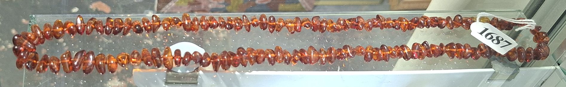 Amber Beaded Necklace