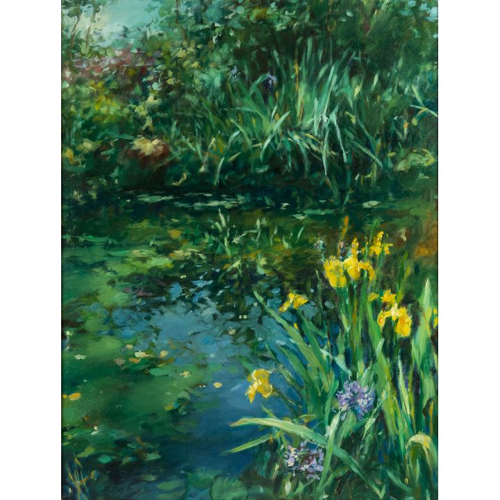 Klaudiusz Abramski | Pejzaż z irysami, 2009 r.