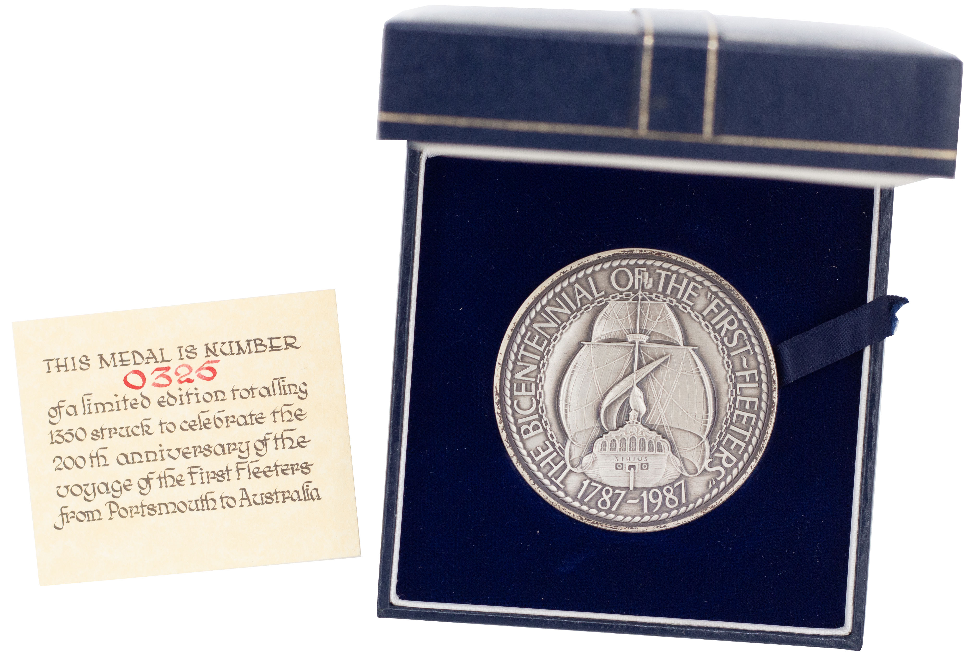 142 · 200th Anniversary of the Voyage of the First Fleeters, 1787 - 1987, UNC
