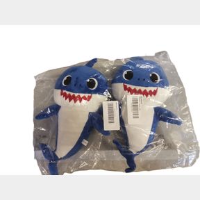 Baby Shark Soft Singing Light Up Plush Toy Blue - 2 Piece - Sings and Lights Up