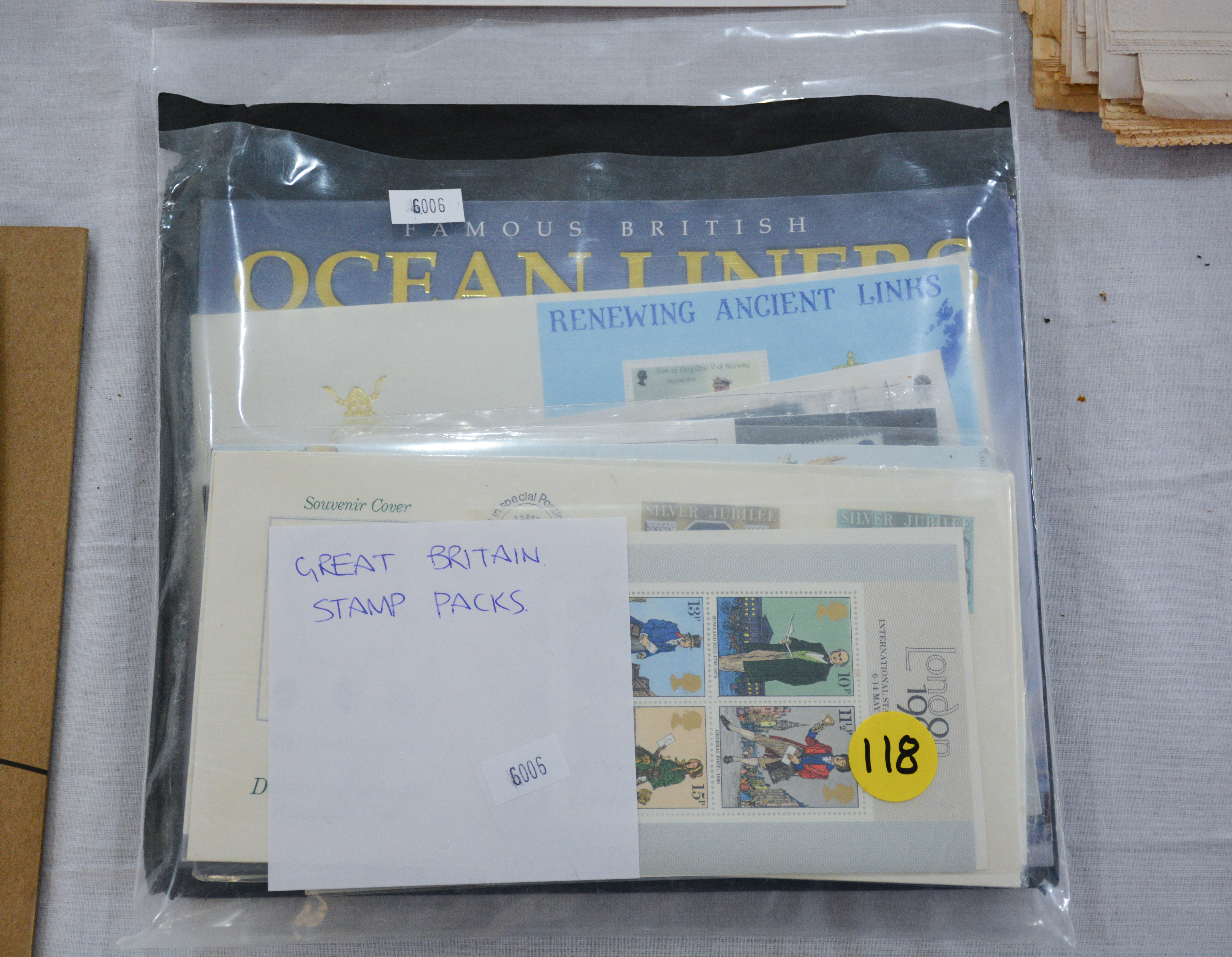 Great Britain Stamp Packs — sold at auction in New Zealand for $10