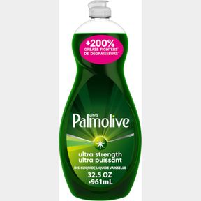 PALMOLIVE ULTRA STRENGTH LIQUID DISH SOAP, ORIGINAL GREEN, 32.5 FLUID OUNCE
