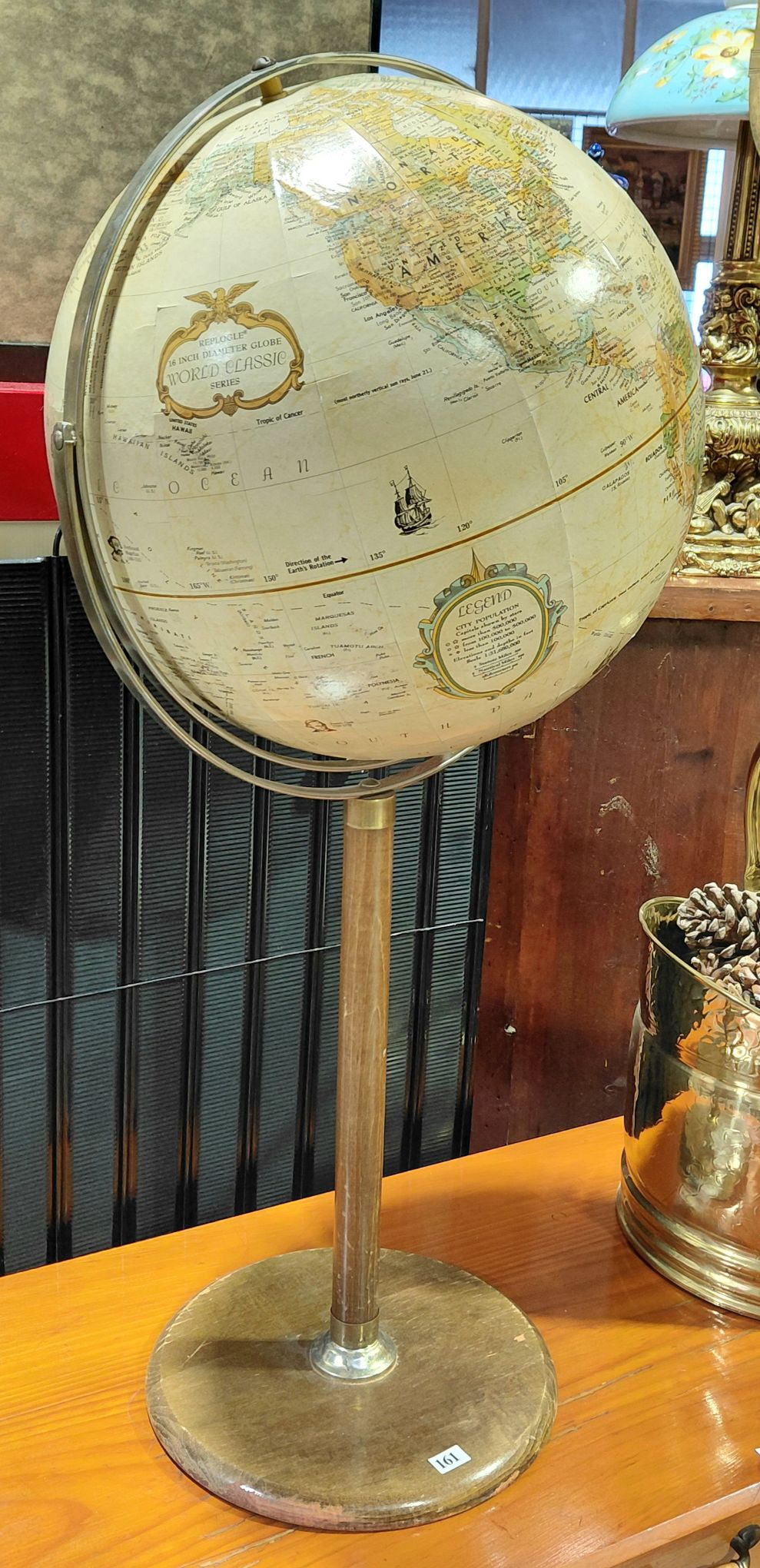 161 · REPLOGLE GLOBE ON STAND