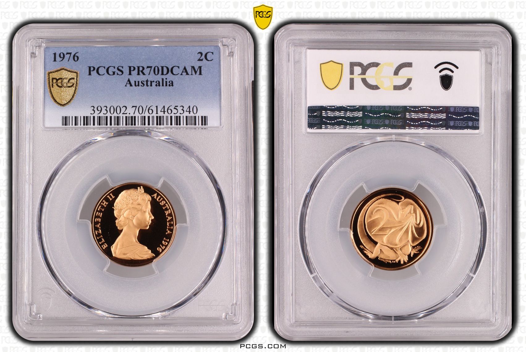 Two Cent, 1976, Pcgs Pr70dcam