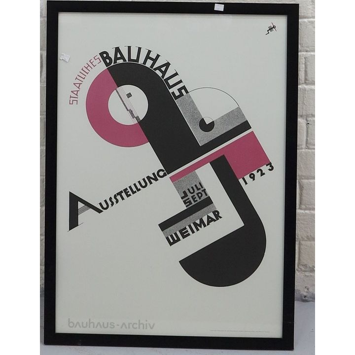 FRAMED BAUHAUS POSTER