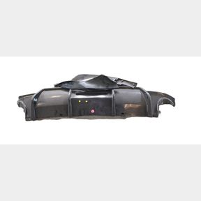 Karbel Double Pipe Gloss Black Rear Apron with brakelight Compatible with VW Golf 7.5 (broken)