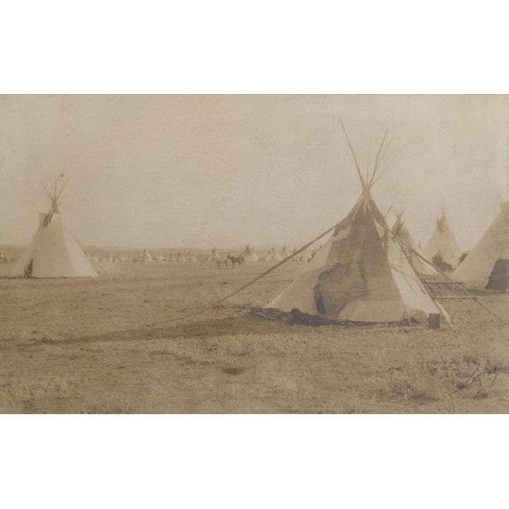 Edward Curtis ''Piegan Encampment'' 1900