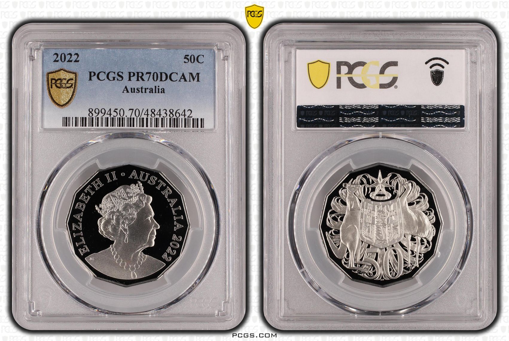 Fifty Cent, 2022, PCGS PR70DCAM