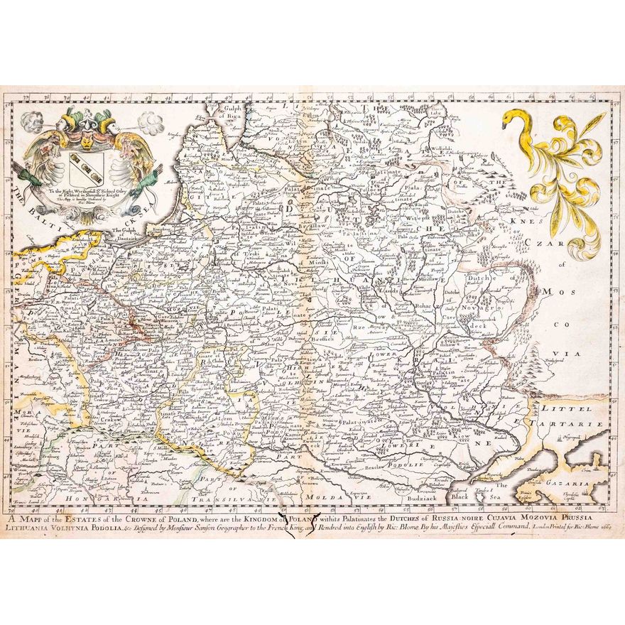 Richard Blome | A Mapp of the Estates of the Crowne of Poland…