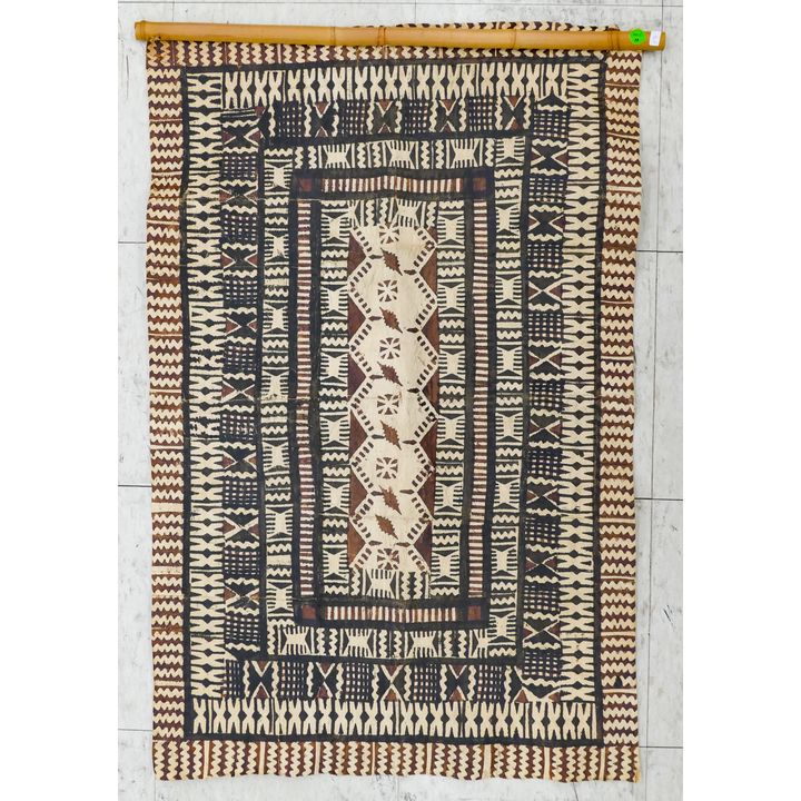 Vintage Hawaiian Tapa Cloth 3'x2'