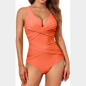 SMISMIVO TUMMY CONTROL SWIMSUITS FOR WOMEN SLIMMING ONE PIECE BATHING SUIT RETRO RUCHED PUSH UP VINTAGE PADDED SWIMWEAR