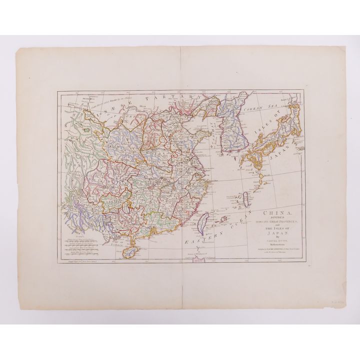 Samuel Dunn, China Divided into Provinces. 1794