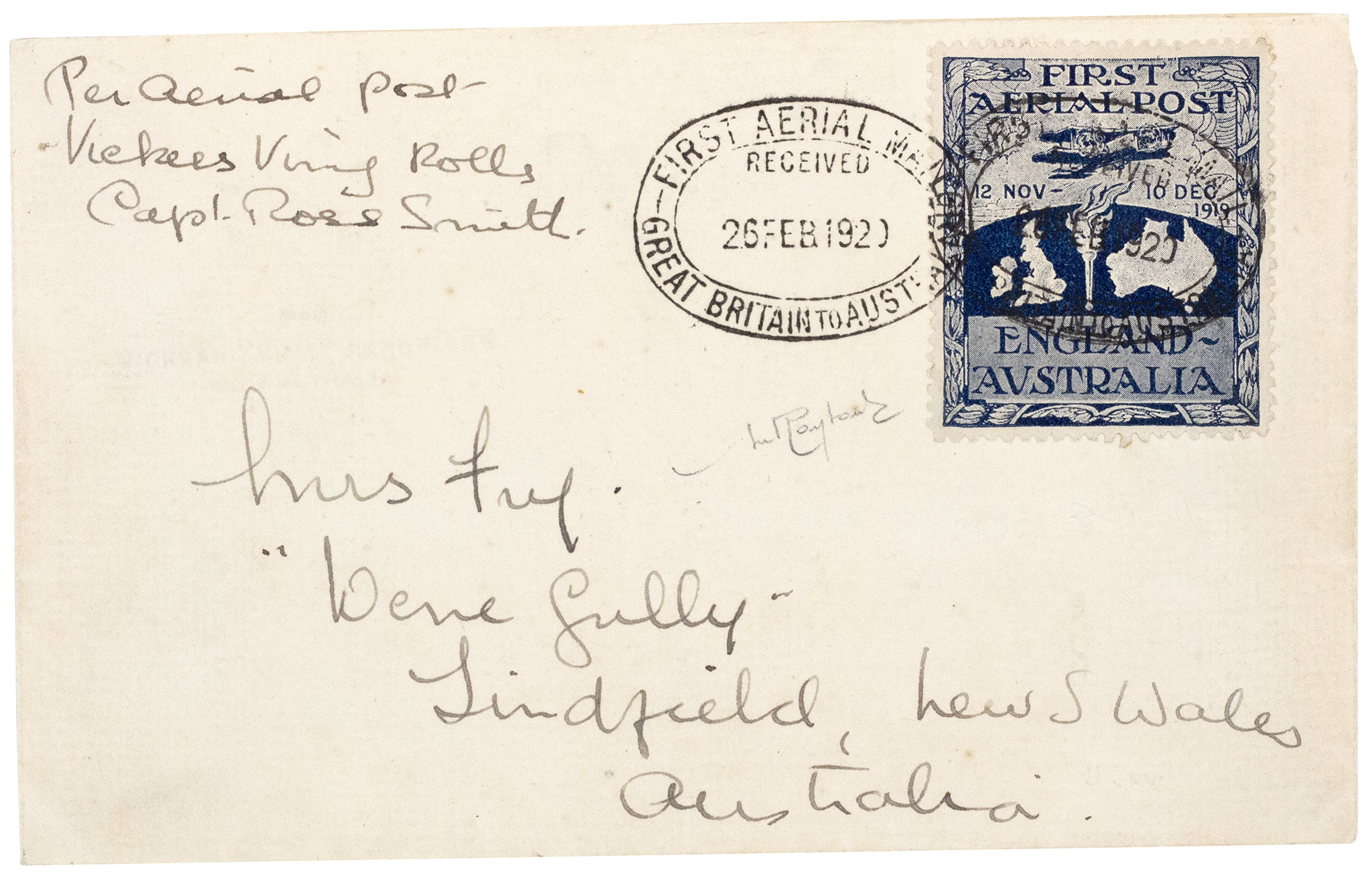 Captain Ross Smith, 1920, EF