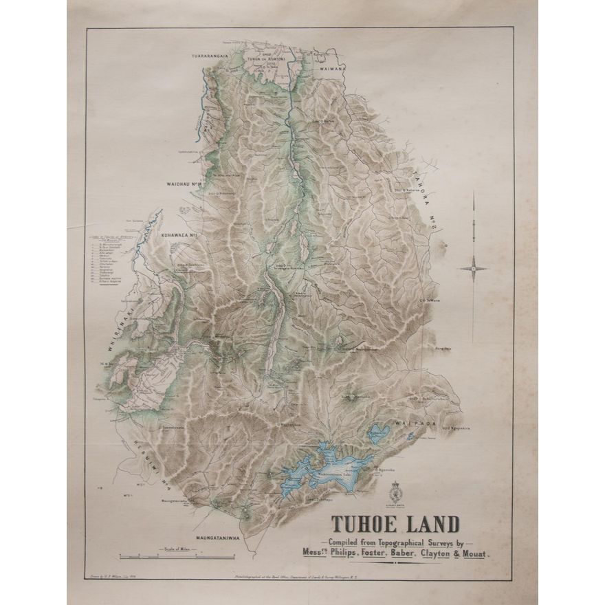 WILSON G.P. [drawn by] - Map - Tuhoe Land