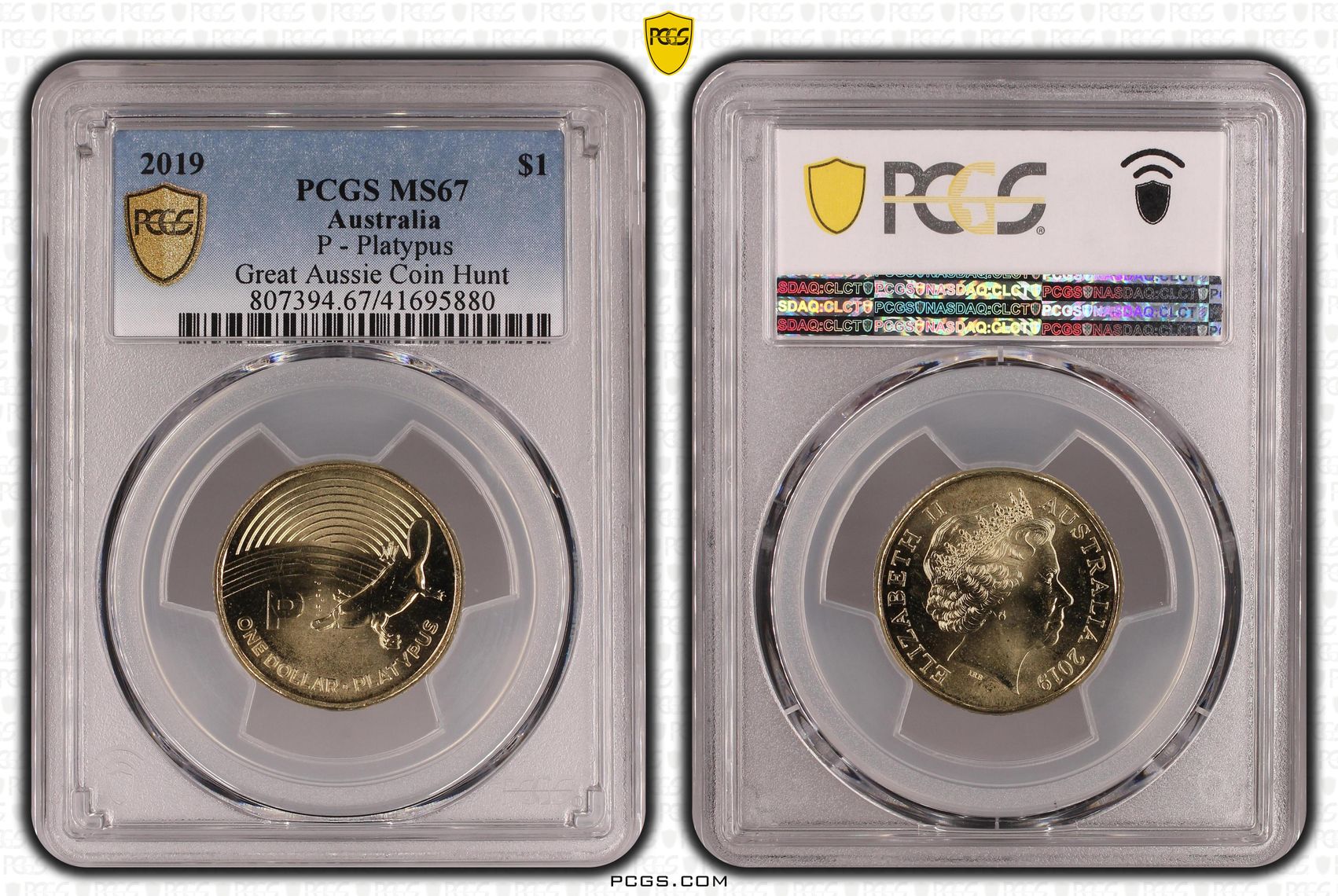 Elizabeth II, One Dollar, 2019, MS67