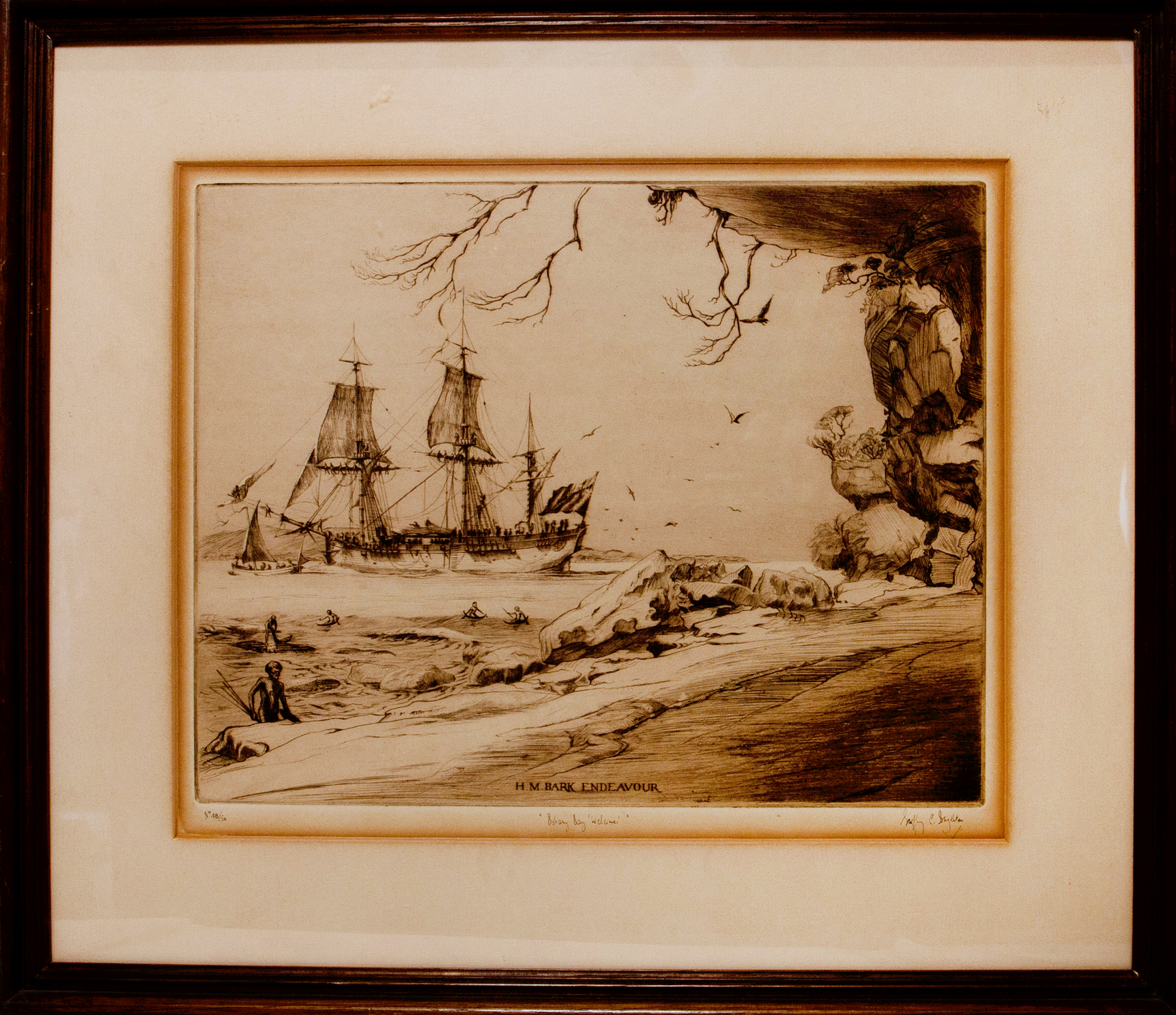 430 · Geoffrey C. Ingleton (1908-1998), 'Botany Bay Welcome'