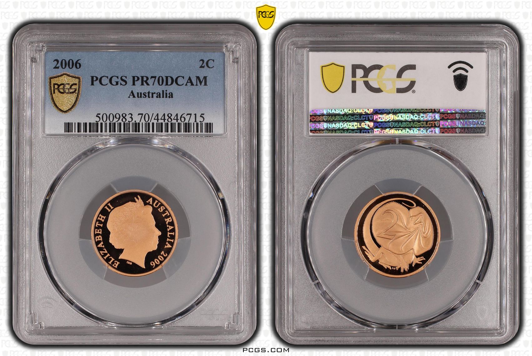 2006 Australia Two Cent, 2c PCGS - PR70DCAM POP 17/0 -715