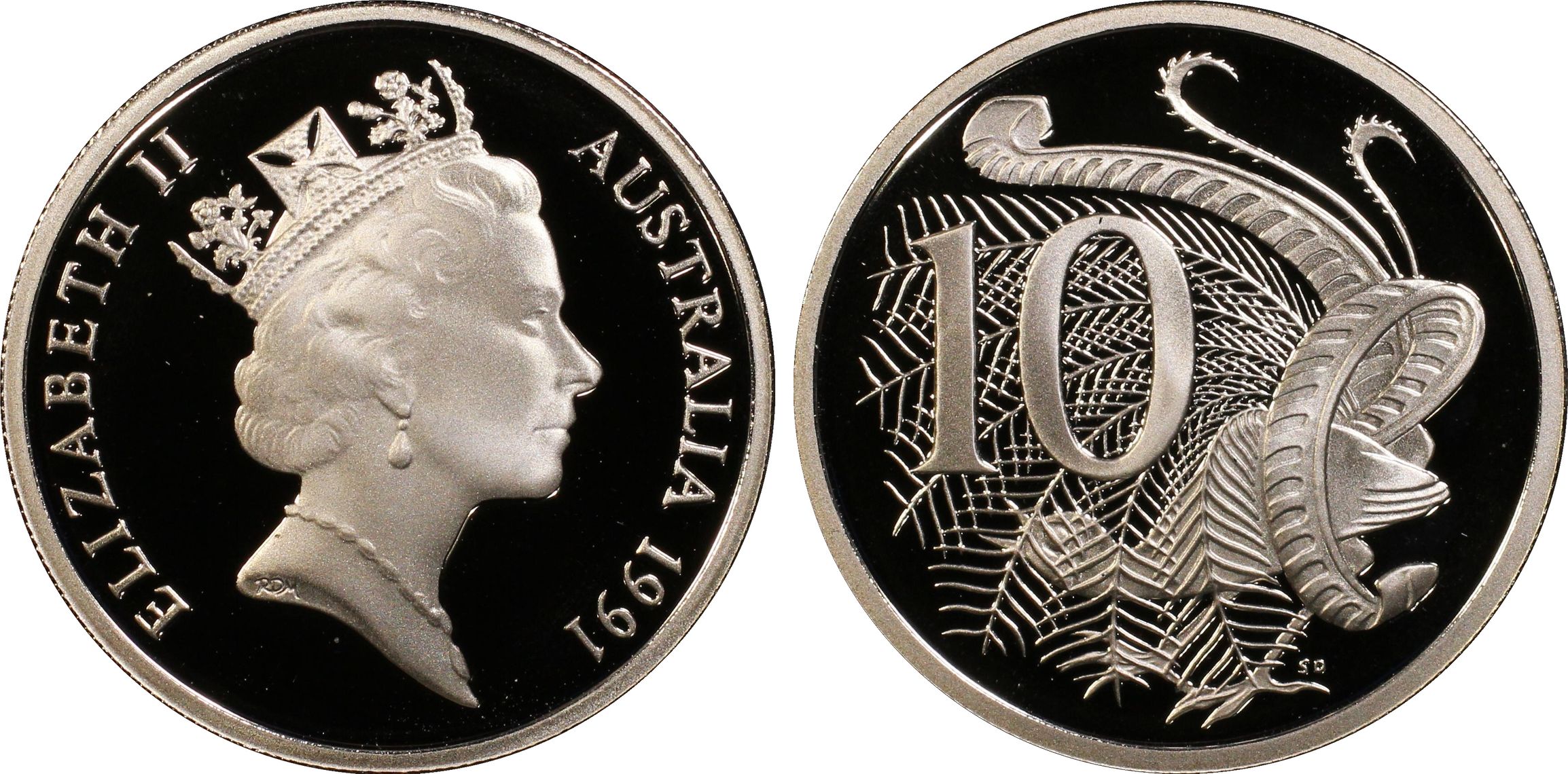 Ten Cent, 1991, Pcgs Pr69dcam