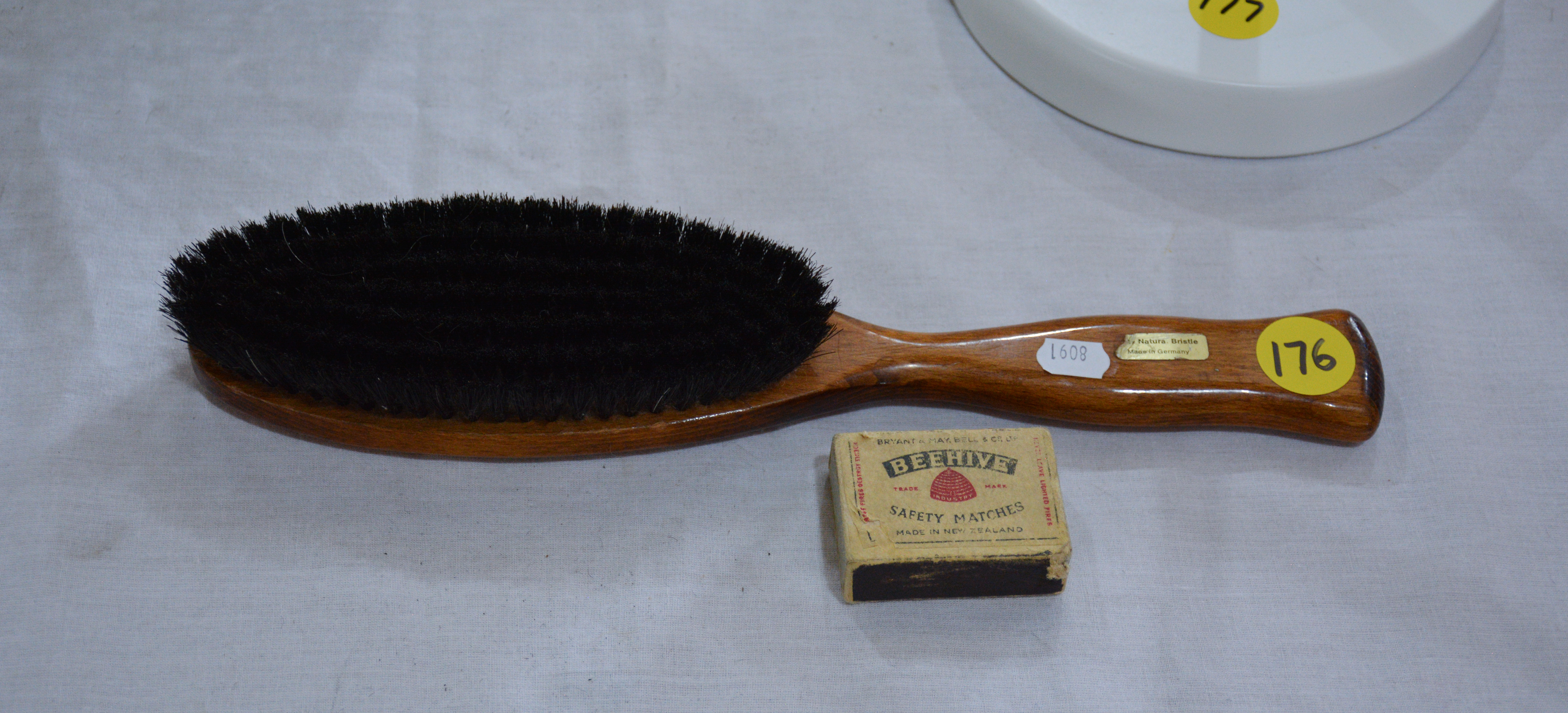 German Wood and Natural Bristle Brush — NZ auction result