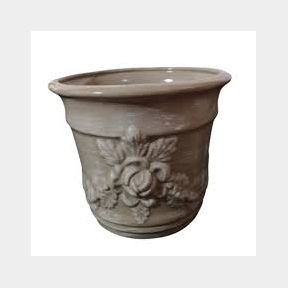 Vase Rose Planter Stone Cement (17x20cm)-50584/610 B4(S3)
