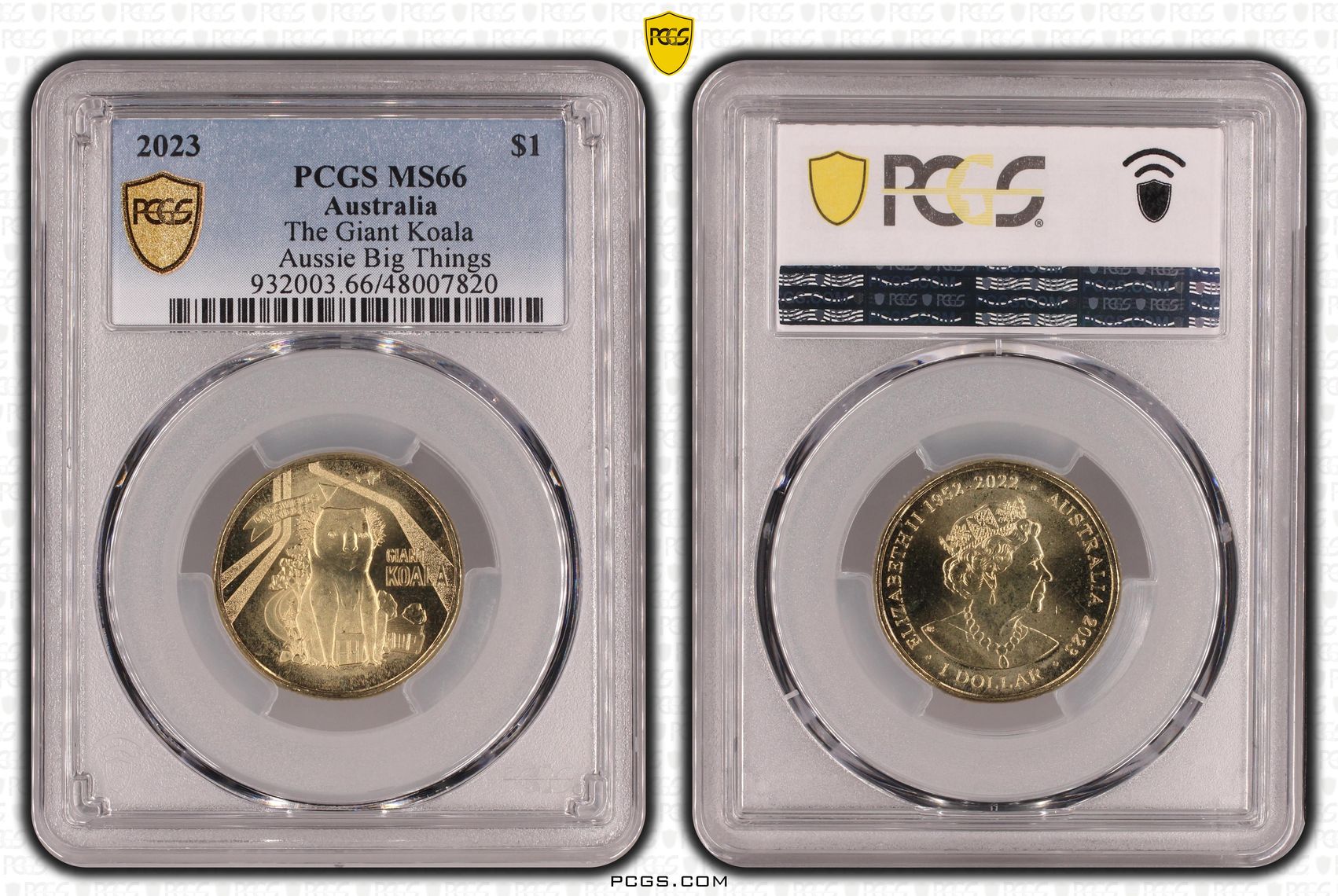 The Giant Koala Aussie Big Things , One Dollar, 2023, PCGS MS66