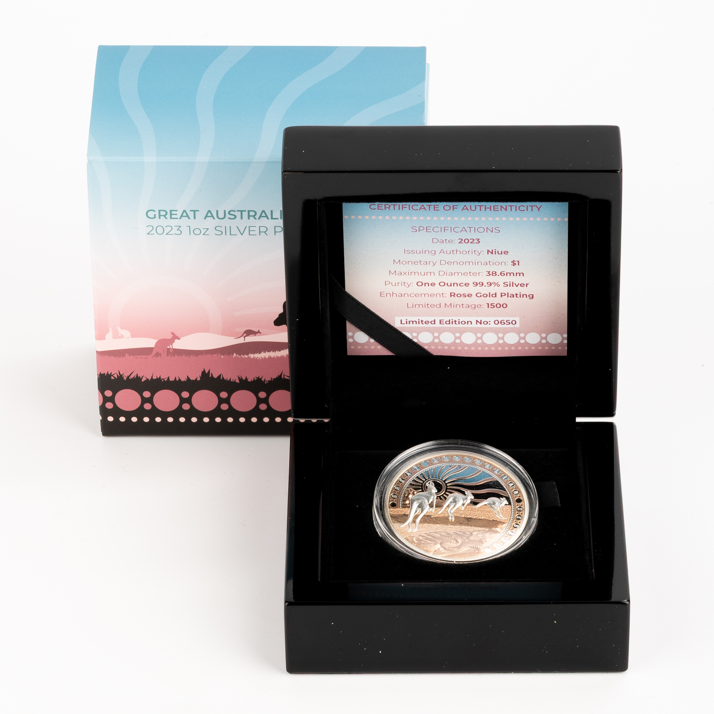 Niue, Great Australian Desert, One Dollar, 2023, FDC