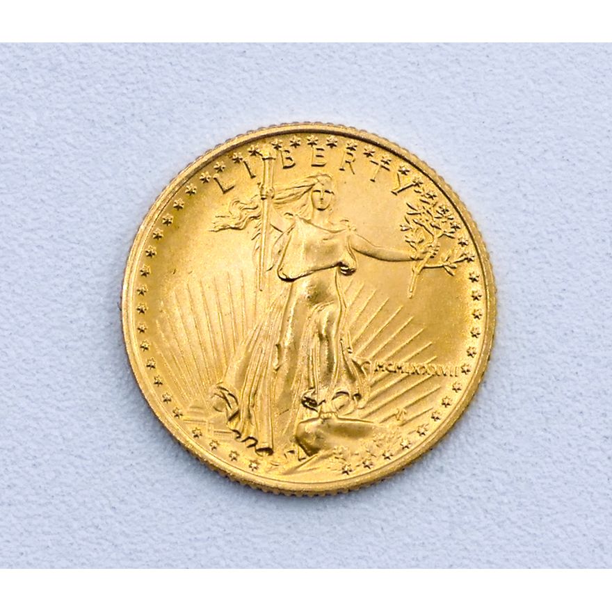 1987 US $5 Gold Eagle 1/10oz Coin