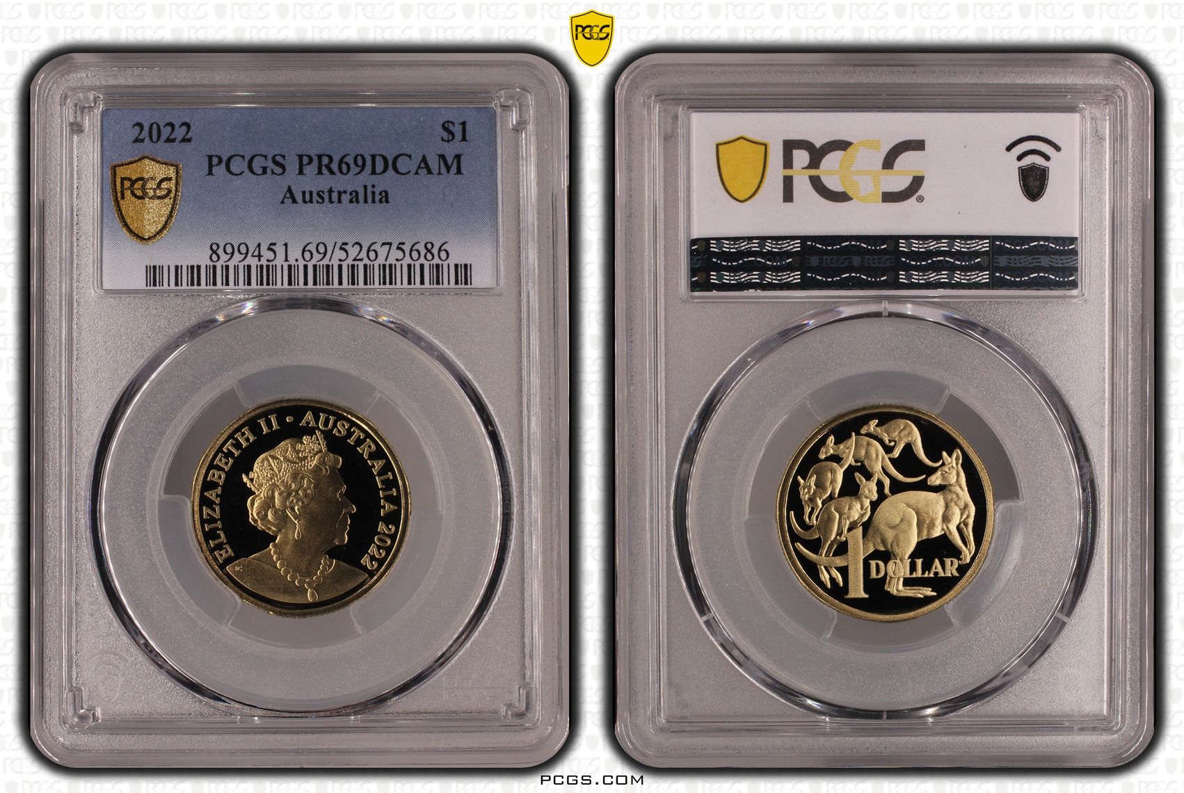 One Dollar, 2022, PCGS PR69DCAM