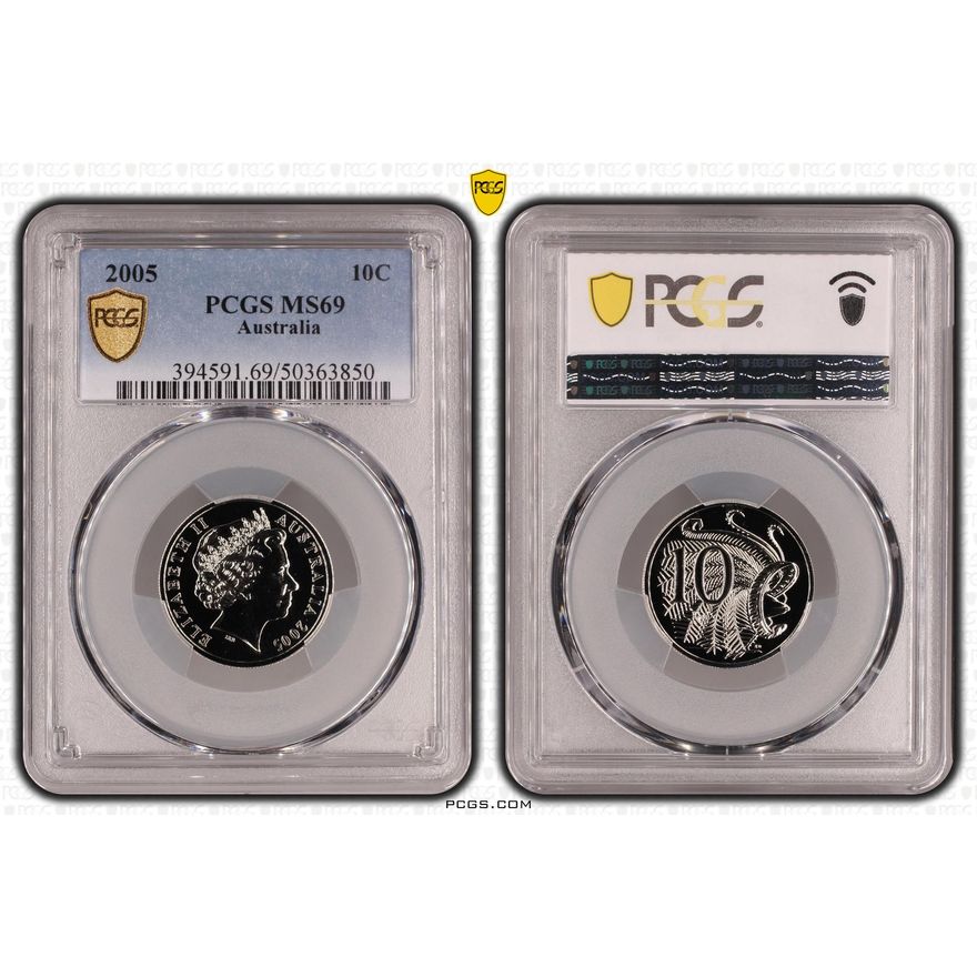 Ten Cent, 2005, PCGS MS69