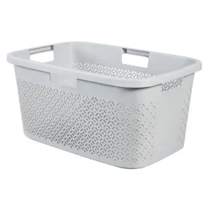 Curver By Keter Terrazzo Laundry Basket White 47L | DIRTY